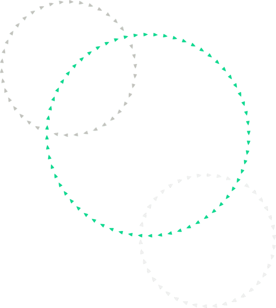 three green and grey interlocking circle arrows